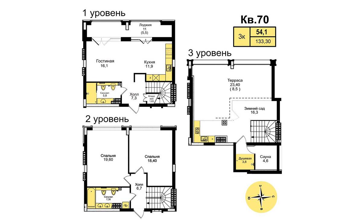 Plans ЖК «Цветной Бульвар», дом №6