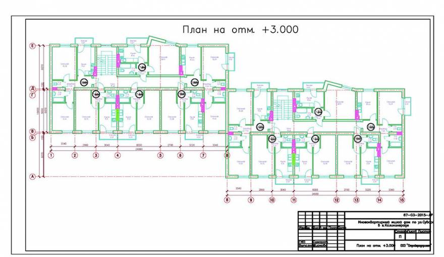 Планировка Жилой дом по ул. Суворова