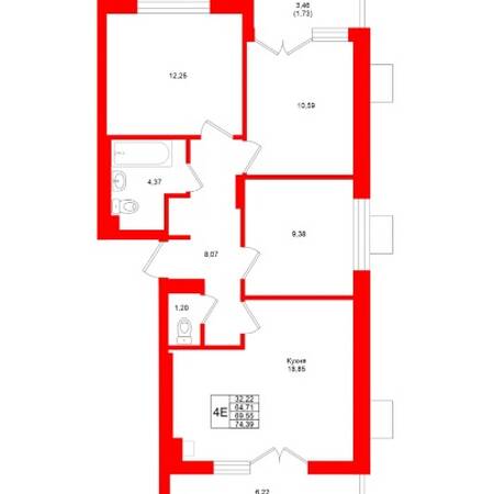 Plans ЖК «LakeCity», дом №4