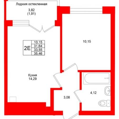 Plans ЖК «LakeCity», дом №4