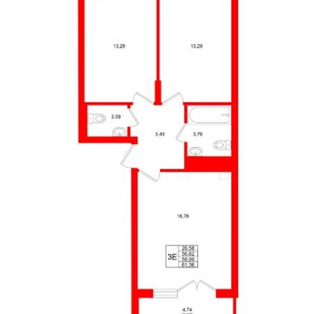 Plans ЖК «LakeCity», дом №4