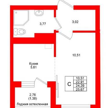 Plans ЖК «LakeCity», дом №4