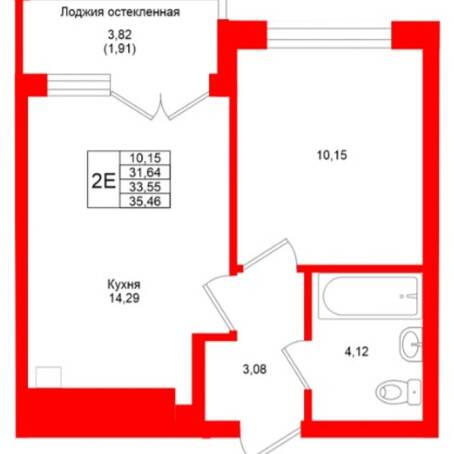 Plans ЖК «LakeCity», дом №4