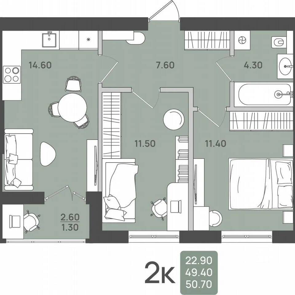 Plans ЖК «Холмы»