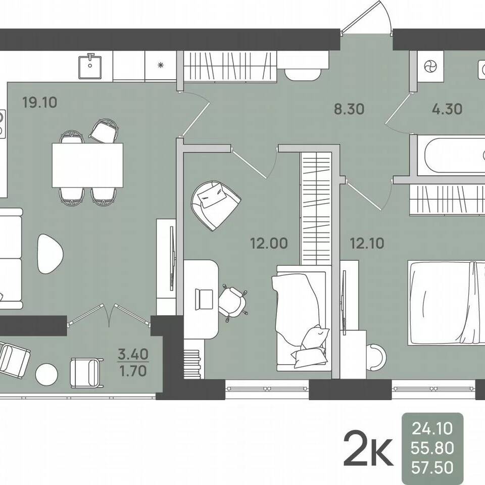 Plans ЖК «Холмы»