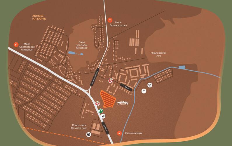 Site plan – ЖК «Холмы»
