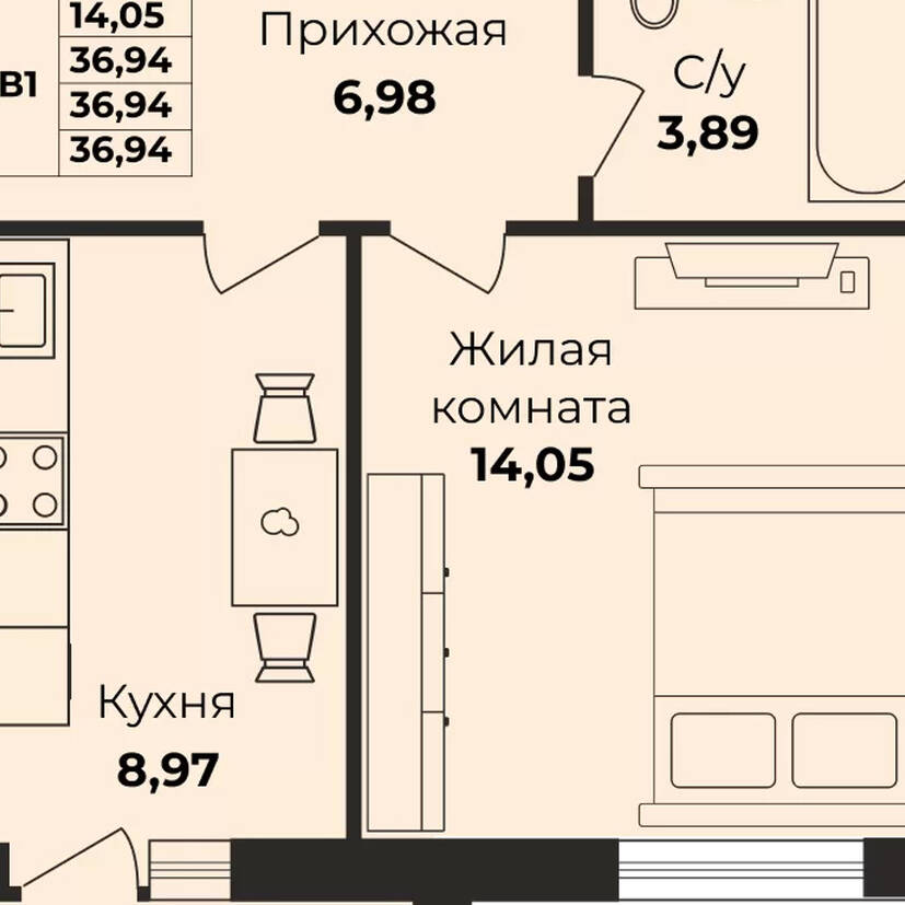 Plans ЖК «Борисовский бульвар»