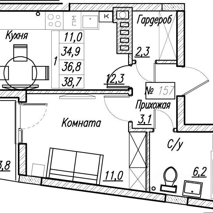 Plans ЖК «Симфония моря»