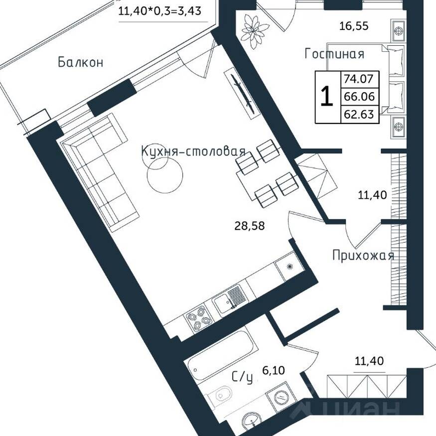 Plans ЖК «Янтарные Сезоны»