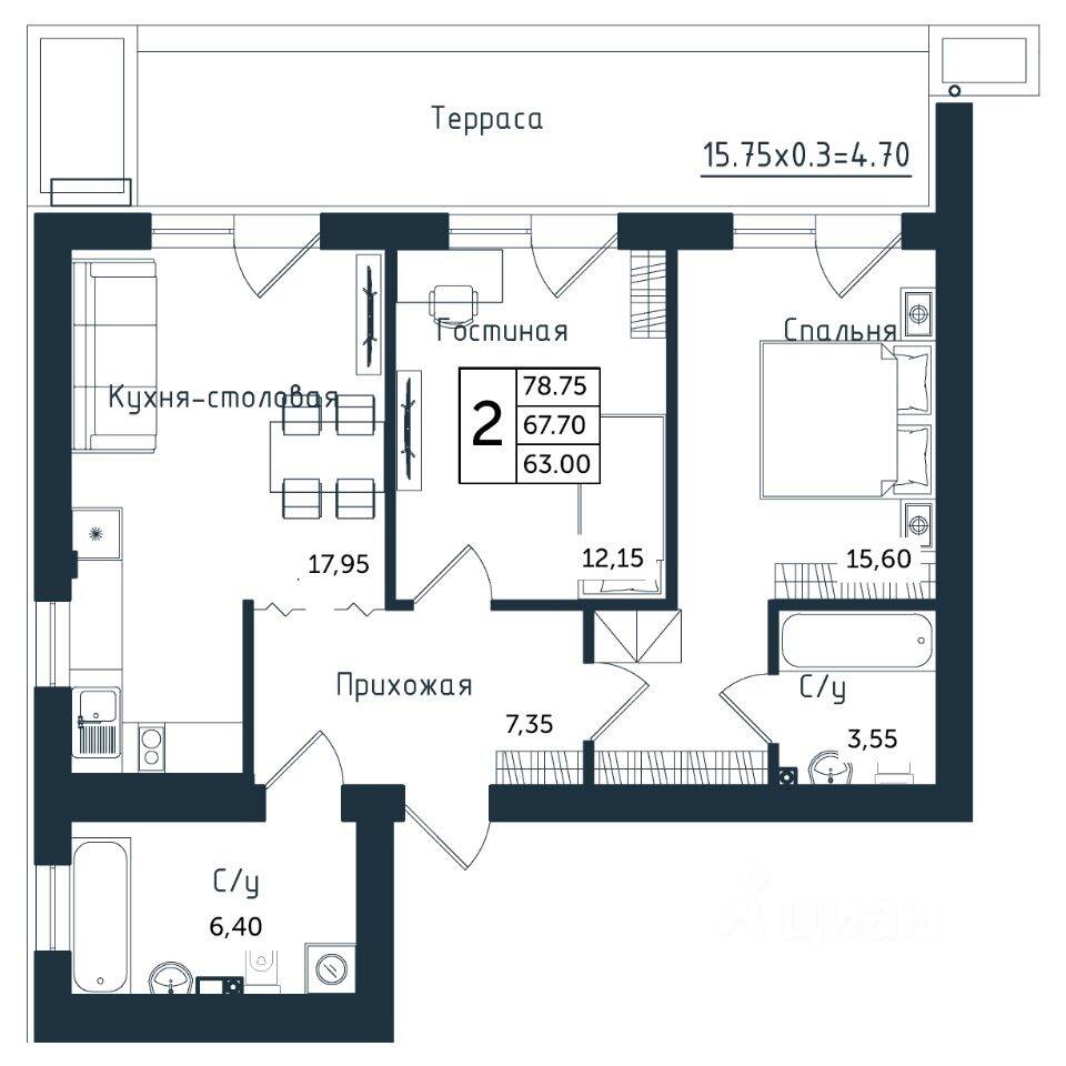 Plans ЖК «Янтарные Сезоны»