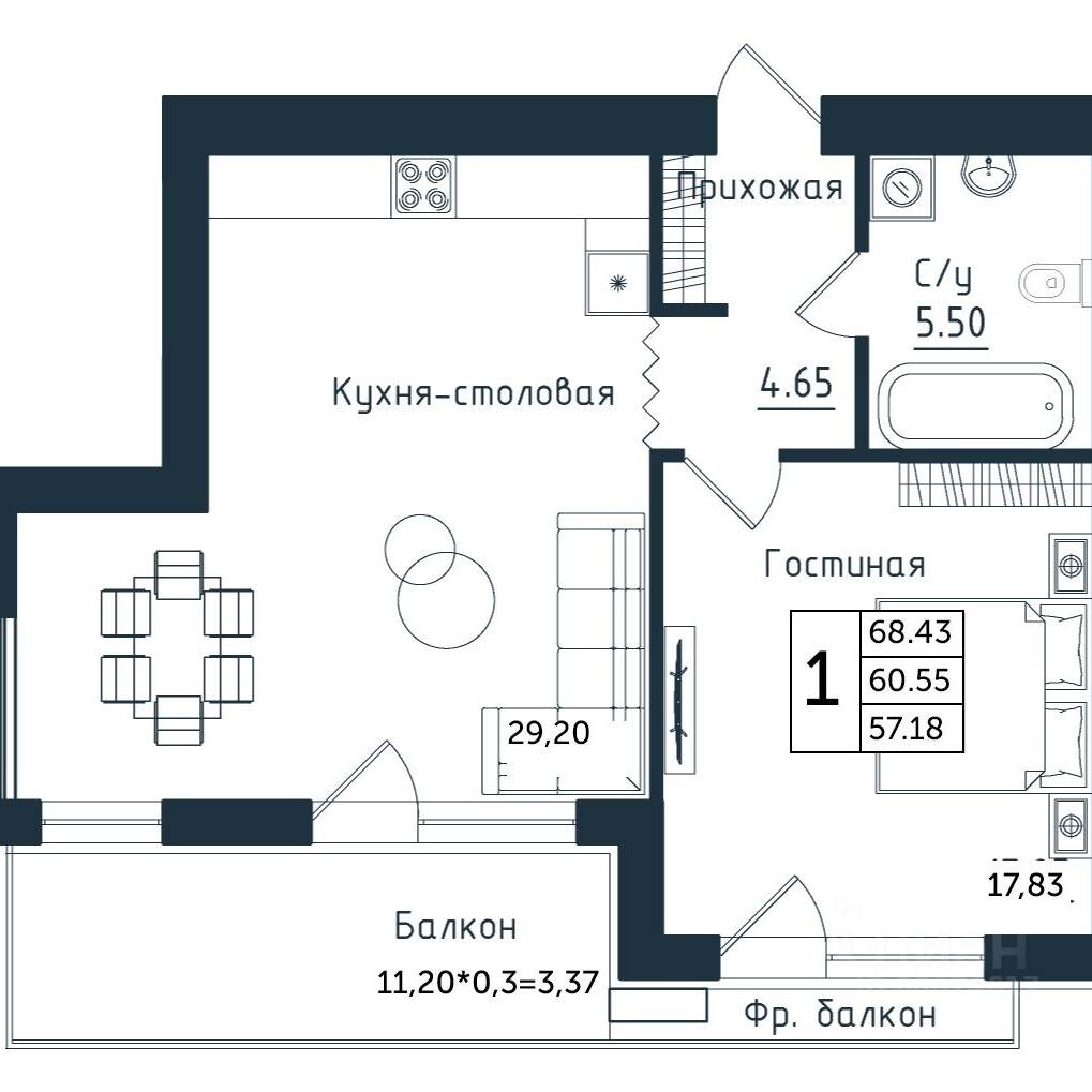 Plans ЖК «Янтарные Сезоны»