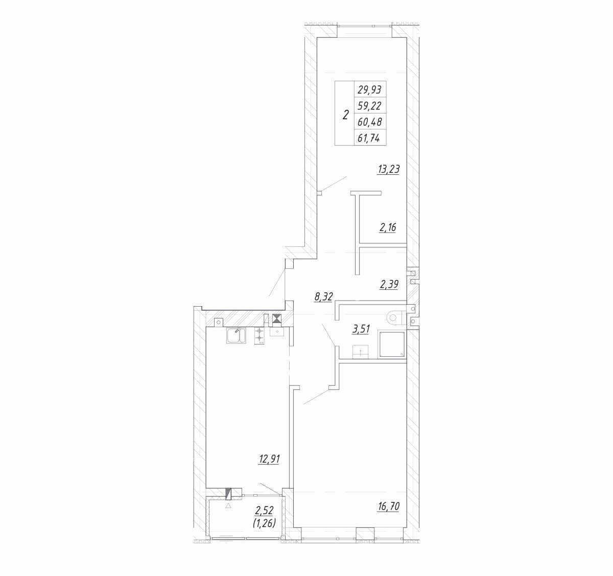 Plans ЖК «Яркий»