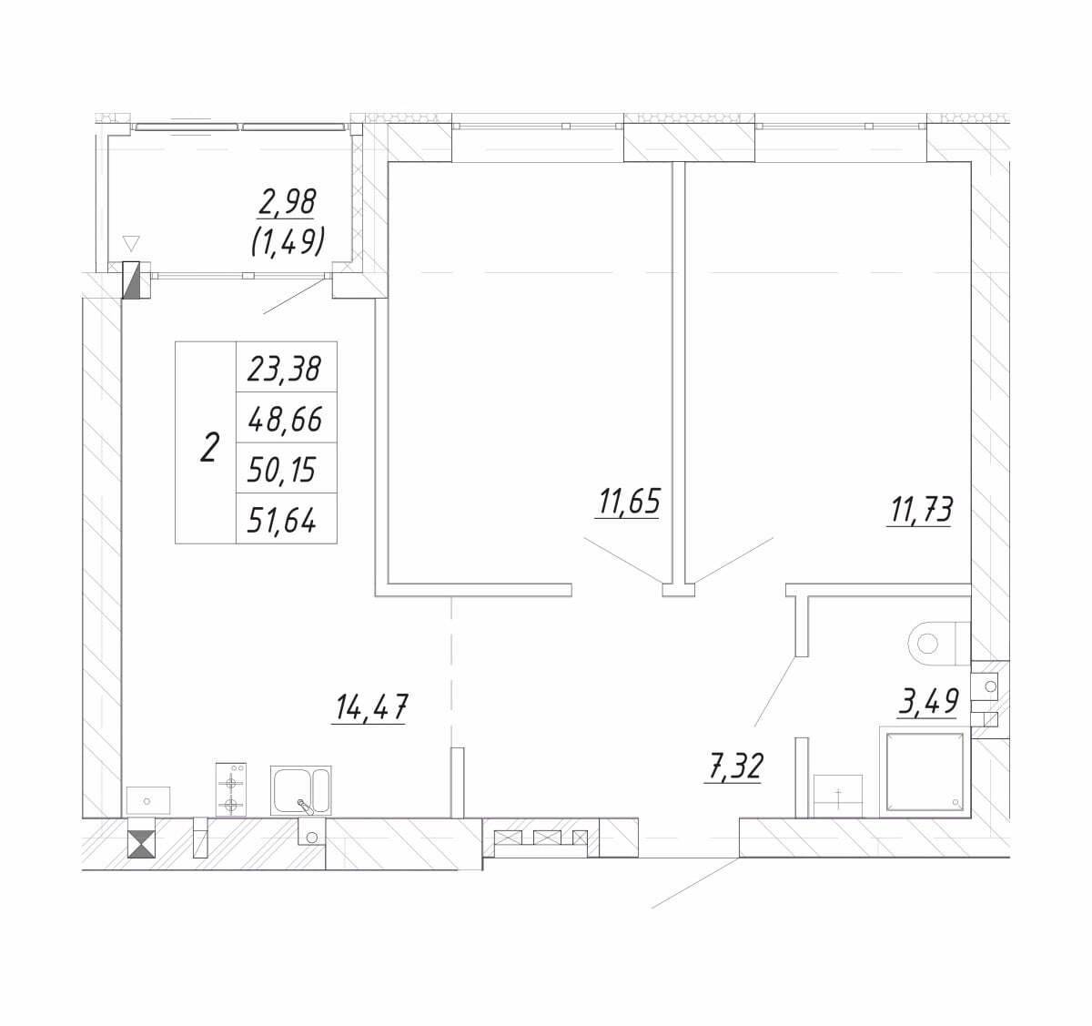 Plans ЖК «Яркий»