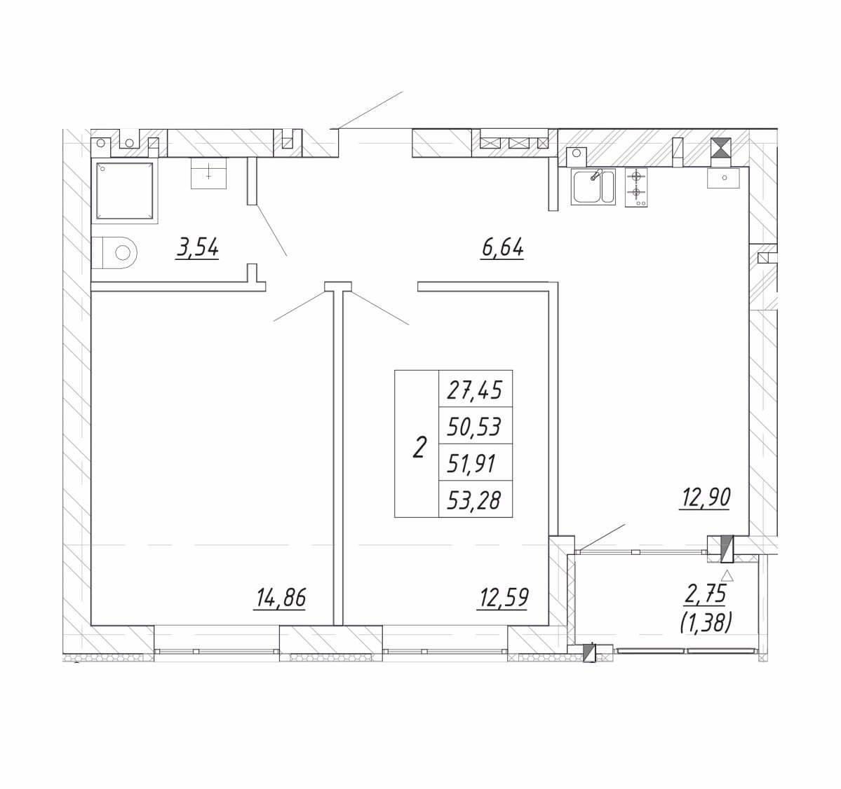 Plans ЖК «Яркий»