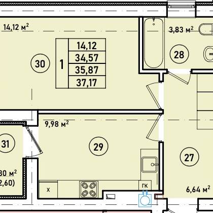 Plans ЖК «Дом на Краковском»