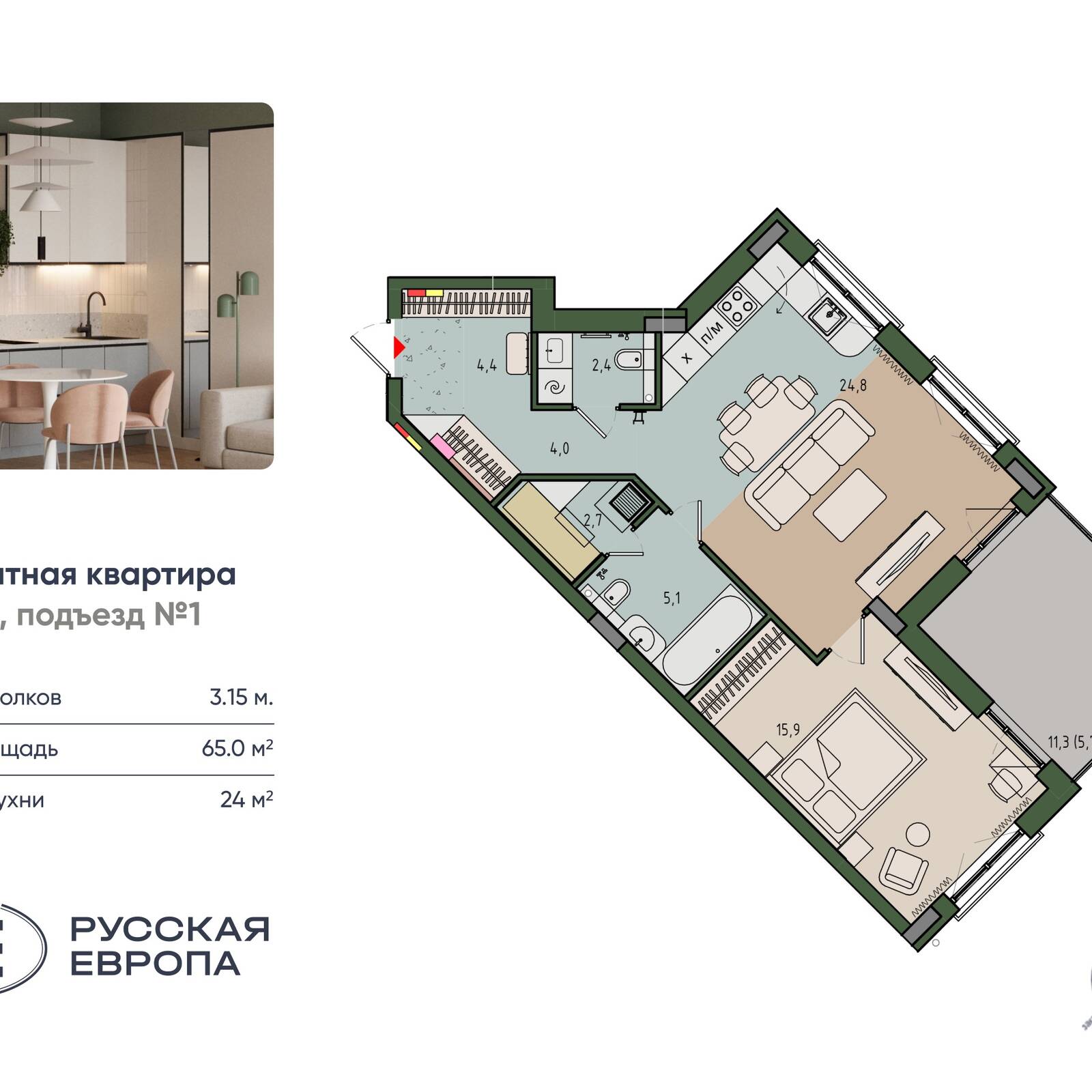 Plans ЖК «Русская Европа»