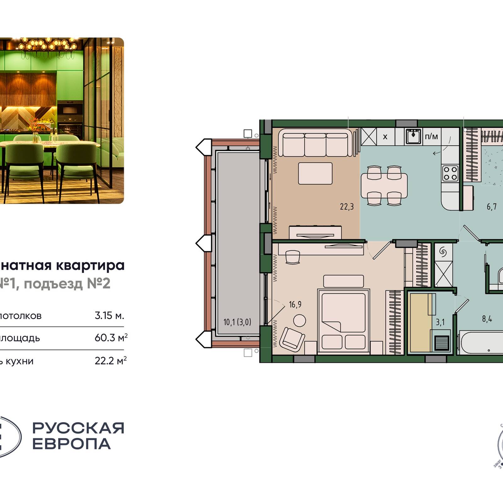Plans ЖК «Русская Европа»