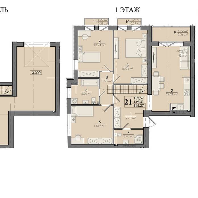 Plans ЖК «Бассейная»