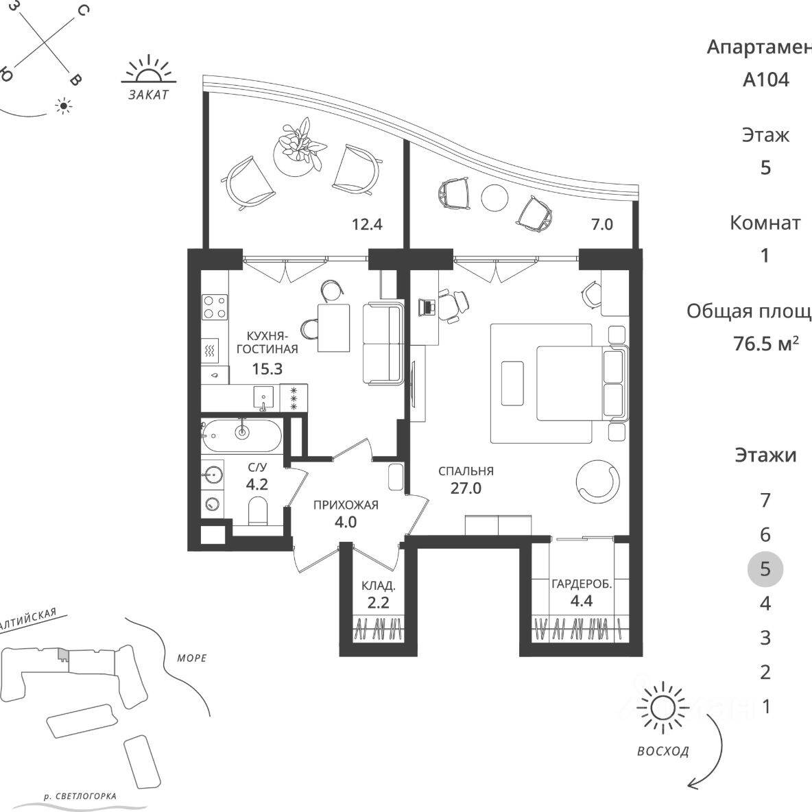 Plans ГК «Балтийская Резорт»