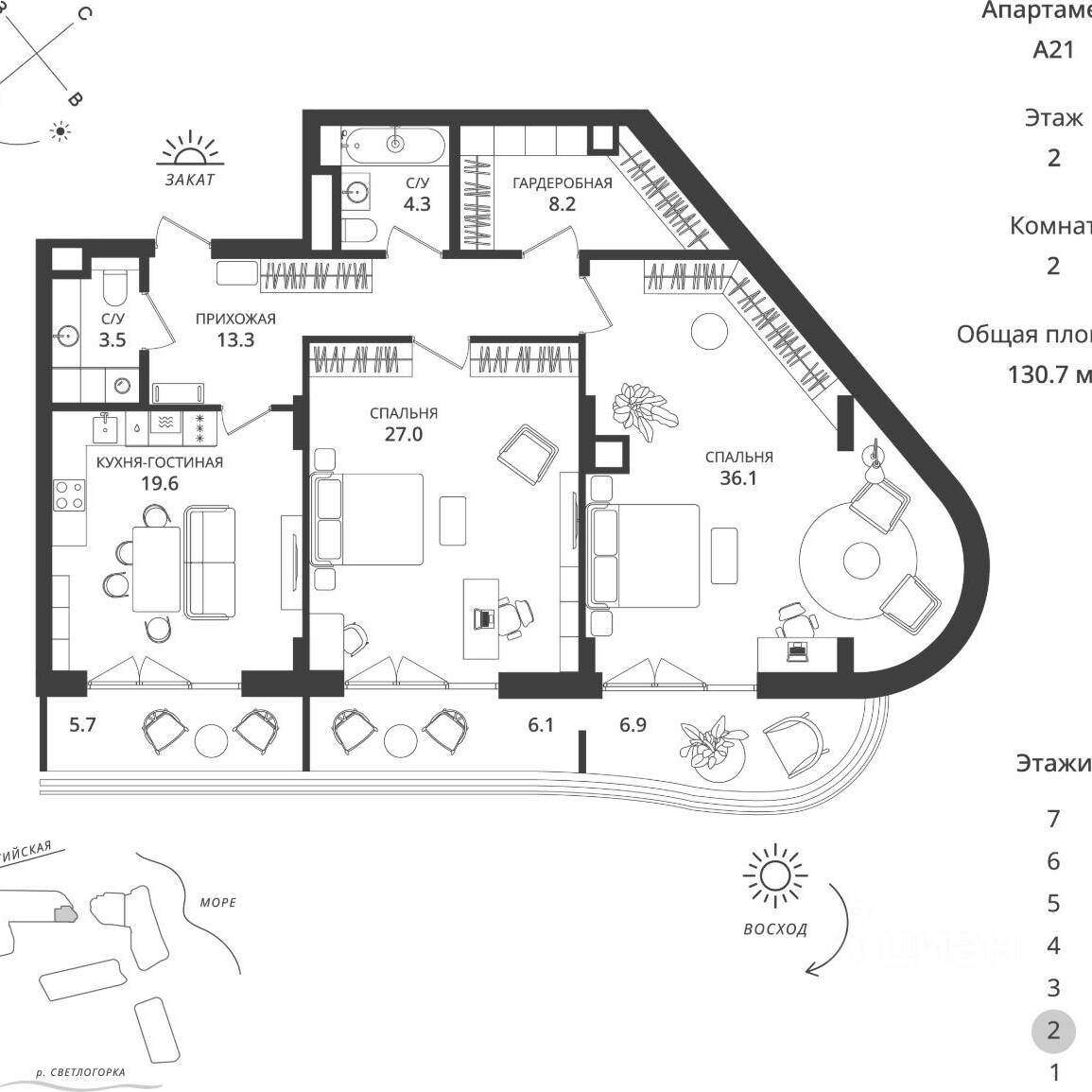Plans ГК «Балтийская Резорт»