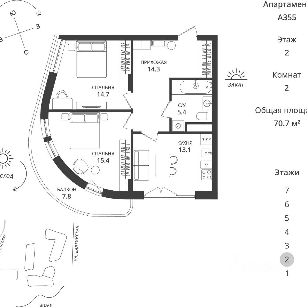 Plans ГК «Балтийская Резорт»
