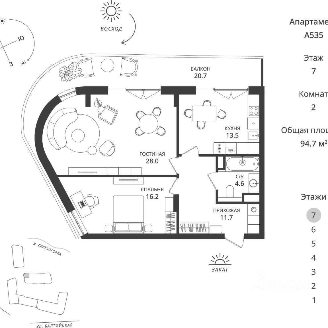 Plans ГК «Балтийская Резорт»