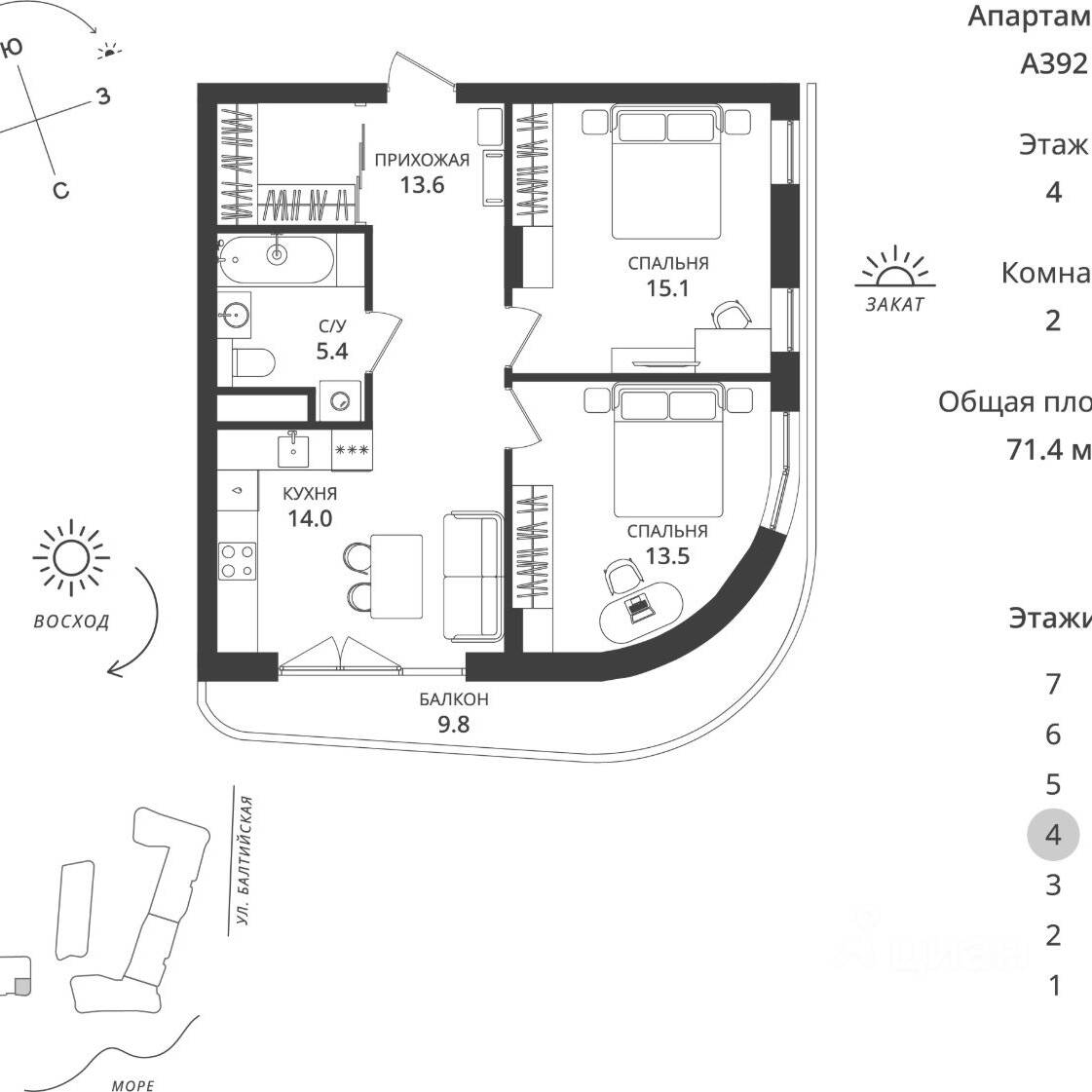 Plans ГК «Балтийская Резорт»