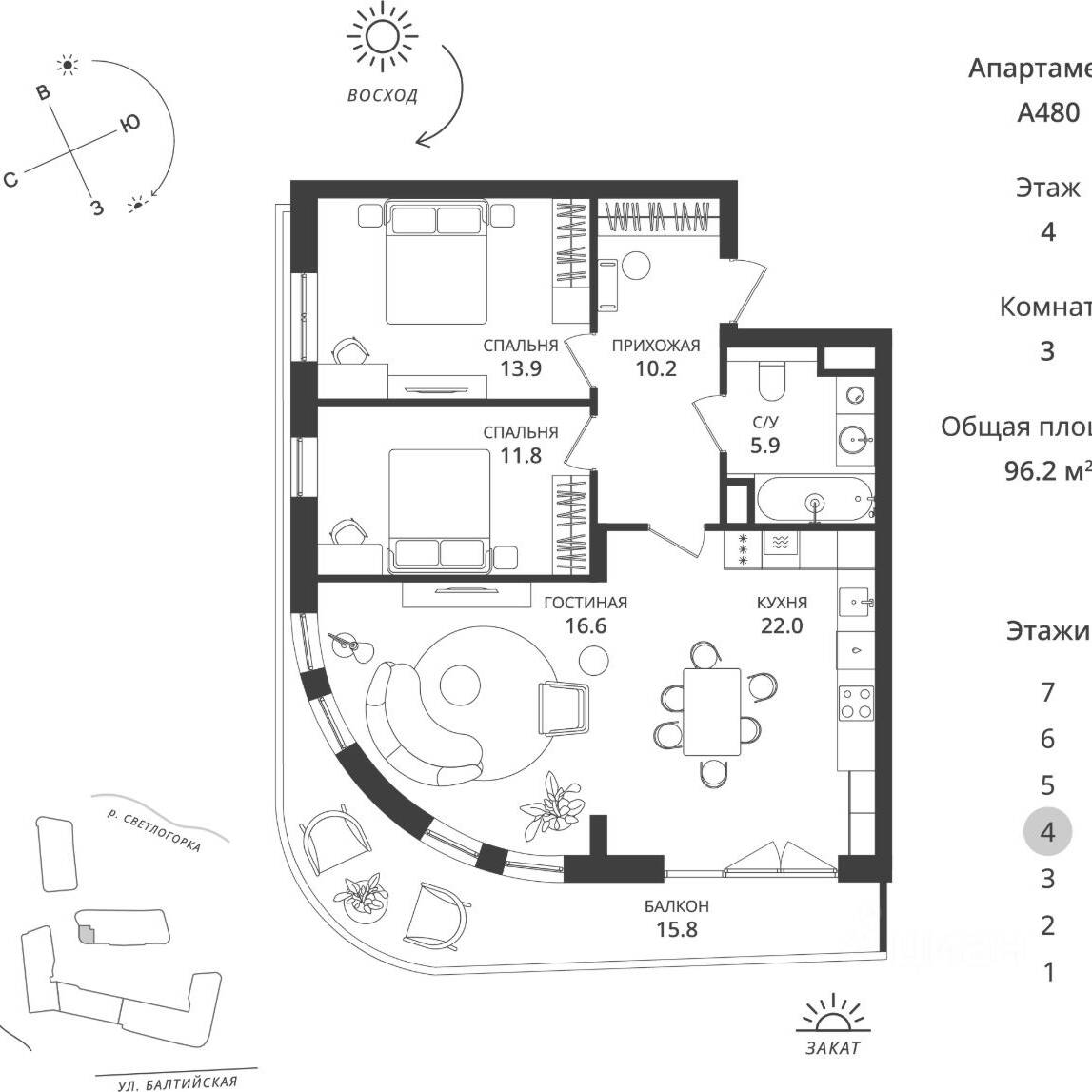Plans ГК «Балтийская Резорт»