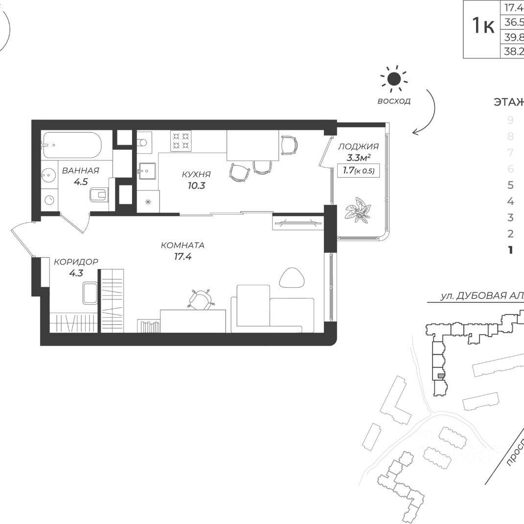 Plans ЖК «Теодор Кроне»