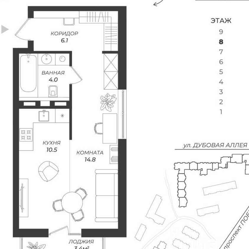 Plans ЖК «Теодор Кроне»