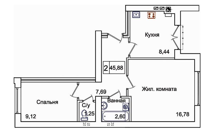 Plans ЖК «Художественный», дом №13