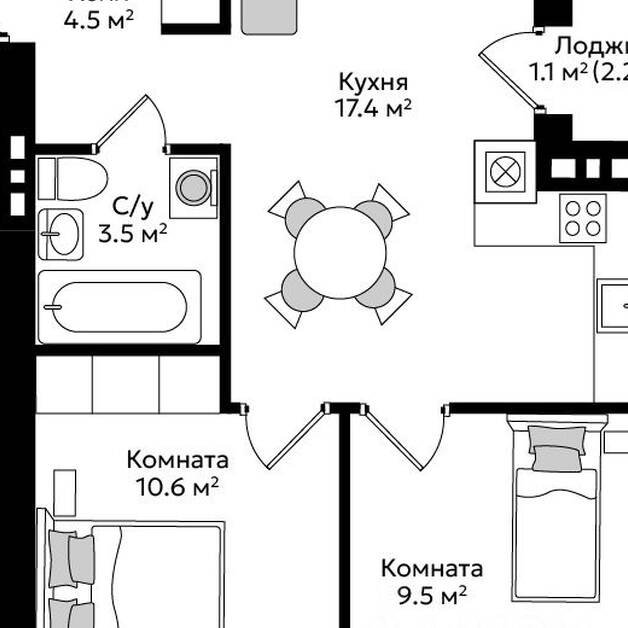 Plans ЖК «Пражский»