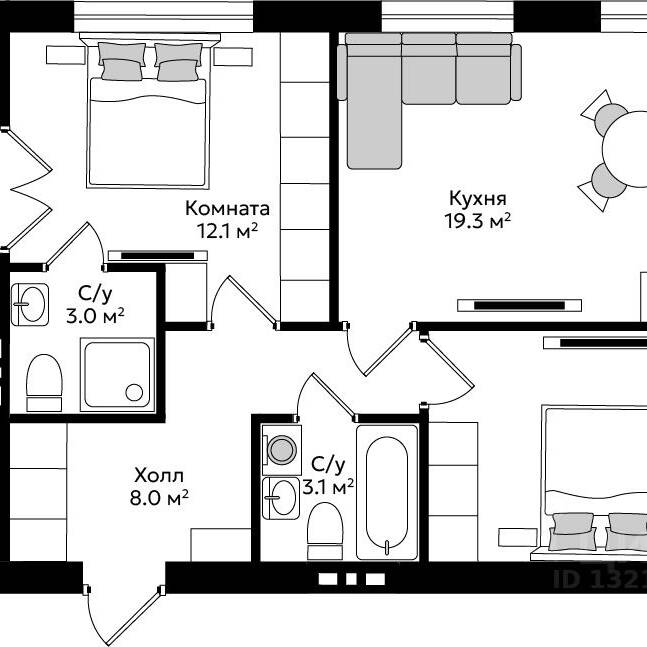 Plans ЖК «Пражский»