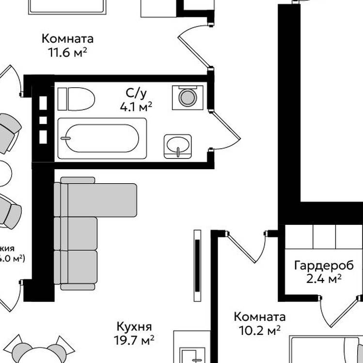 Plans ЖК «Пражский»