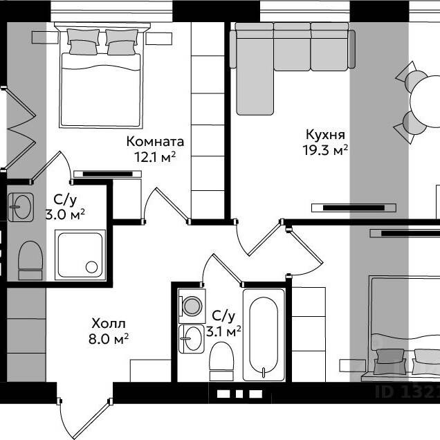 Plans ЖК «Пражский»