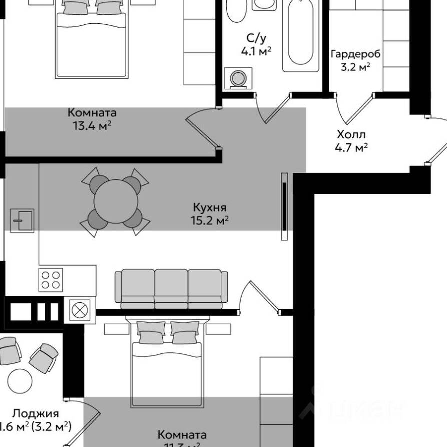Plans ЖК «Пражский»