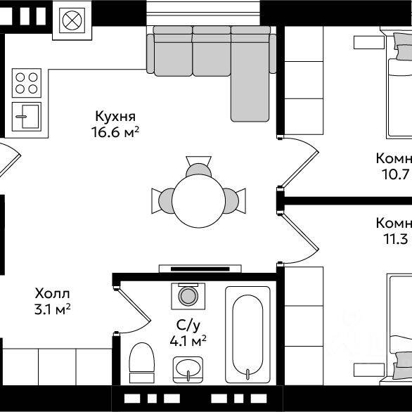 Plans ЖК «Пражский»