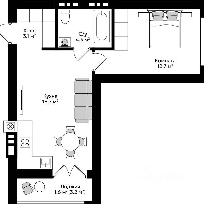 Plans ЖК «Пражский»