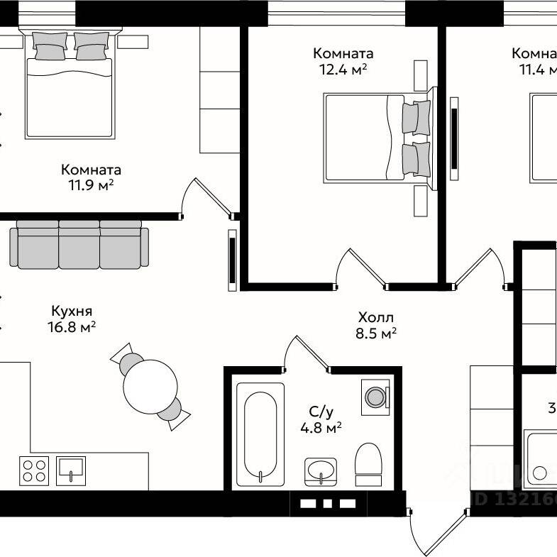 Plans ЖК «Пражский»