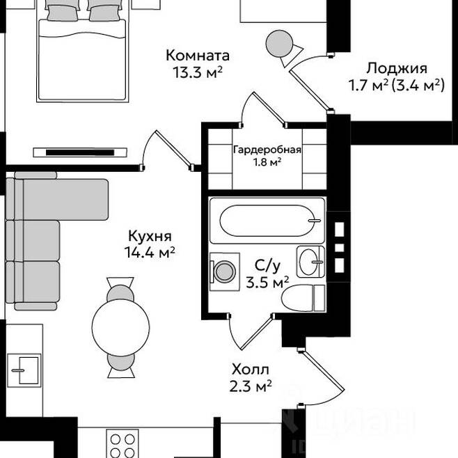Plans ЖК «Пражский»
