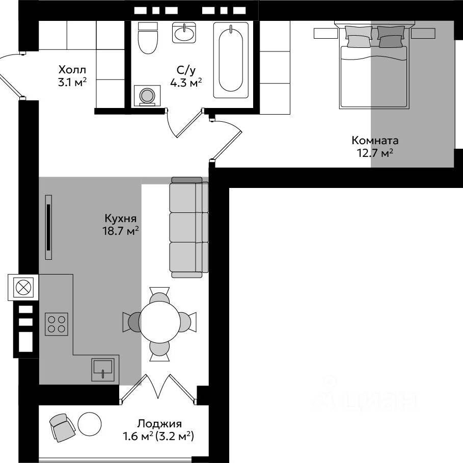 Plans ЖК «Пражский»