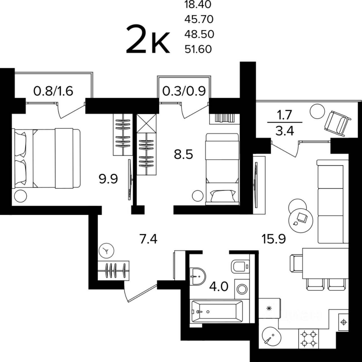 Plans ЖК «Виридиан»