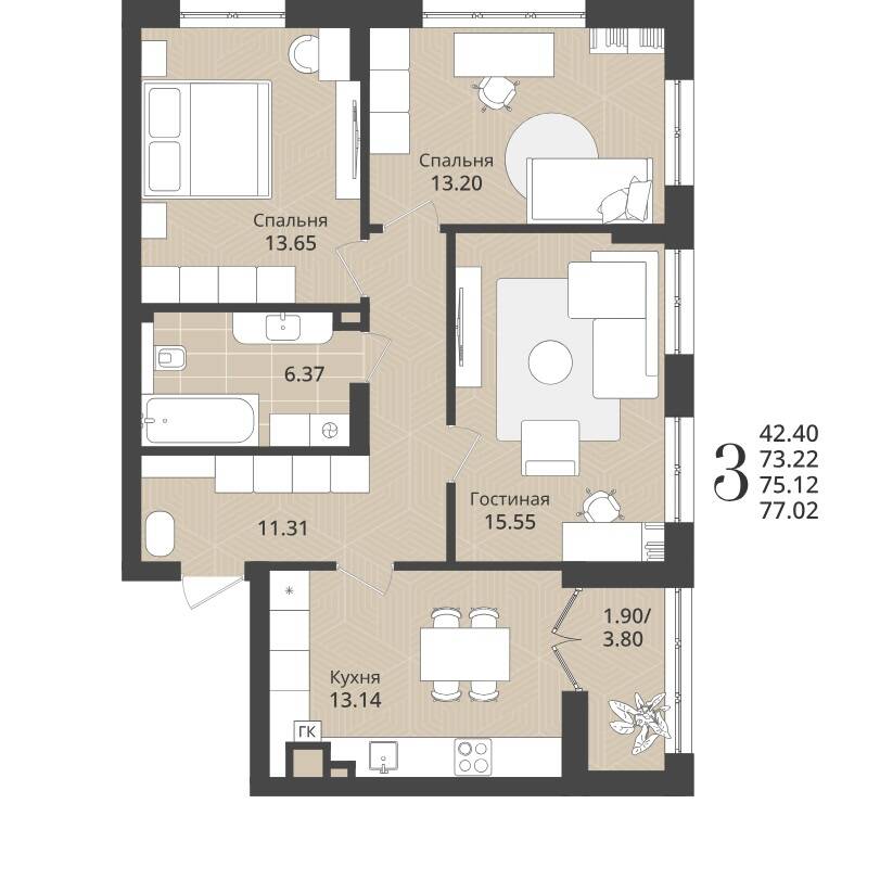 Plans ЖК «Империя»