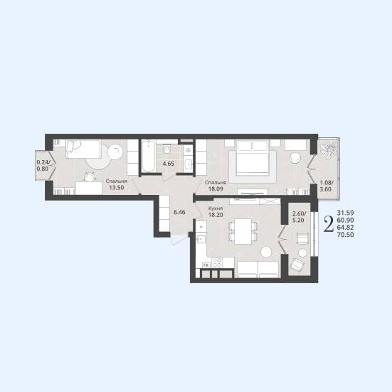 Plans ЖК «Империя»