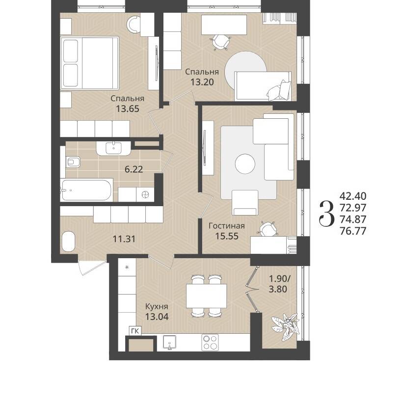 Plans ЖК «Империя»