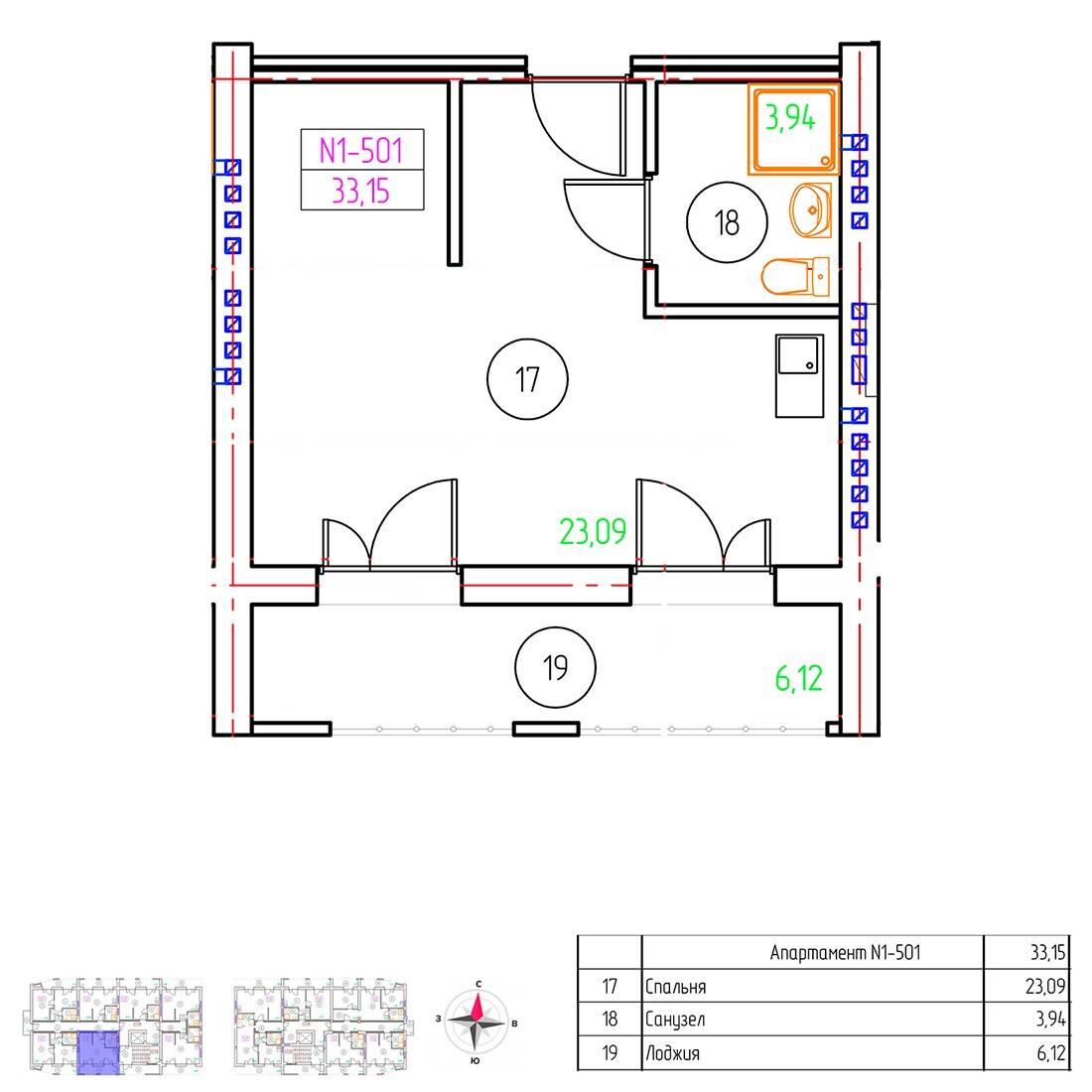 Plans ЖК «Пионерский маяк-2»