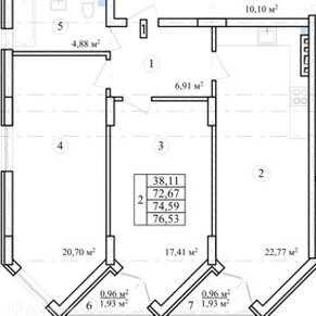 Plans ЖК «Дом на Заовражной»