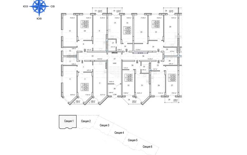 Site plan – ЖК «Дом на Заовражной»