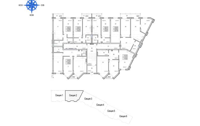 Site plan – ЖК «Дом на Заовражной»