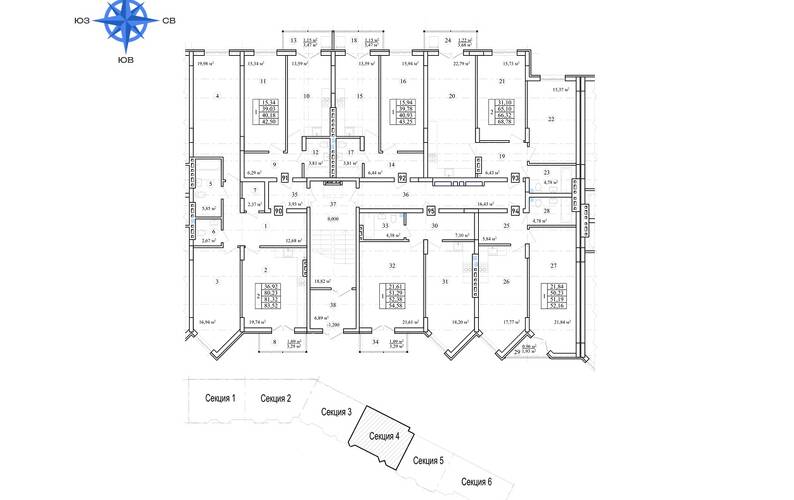 Site plan – ЖК «Дом на Заовражной»